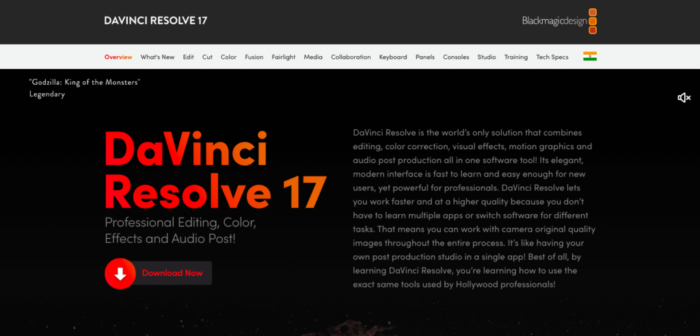 DaVinci Resolve Video Editing Software