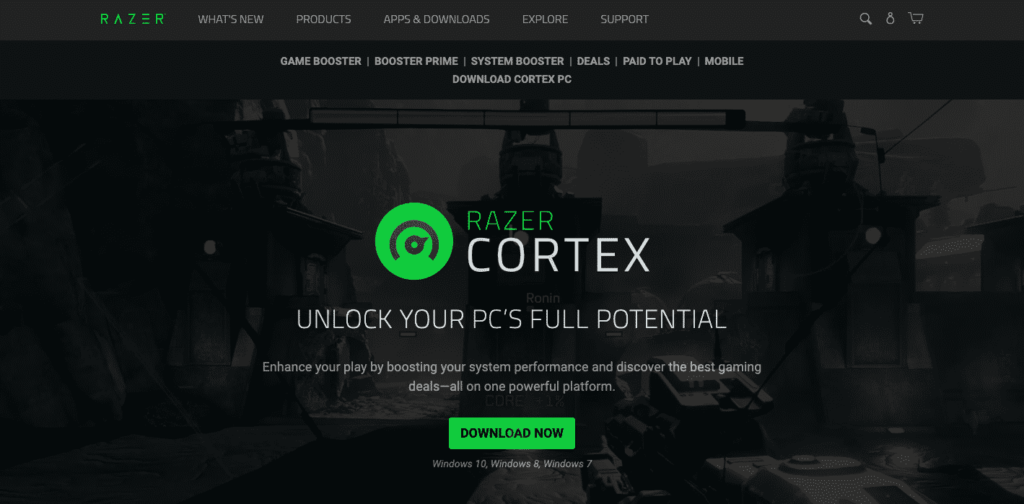 Razer Cortex - Best Free PC cleaner available on the market.