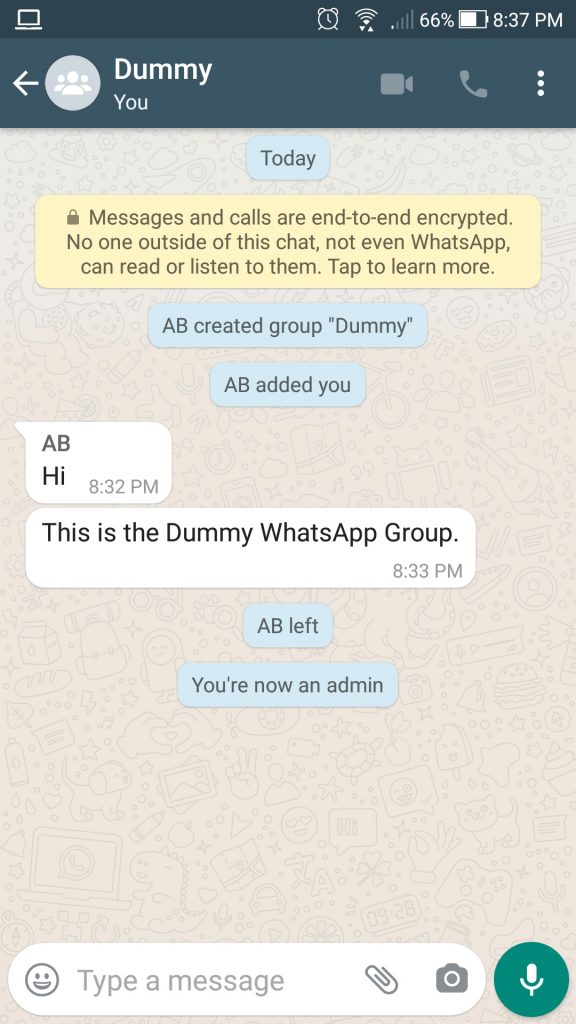 Delete WhatsApp group permanently